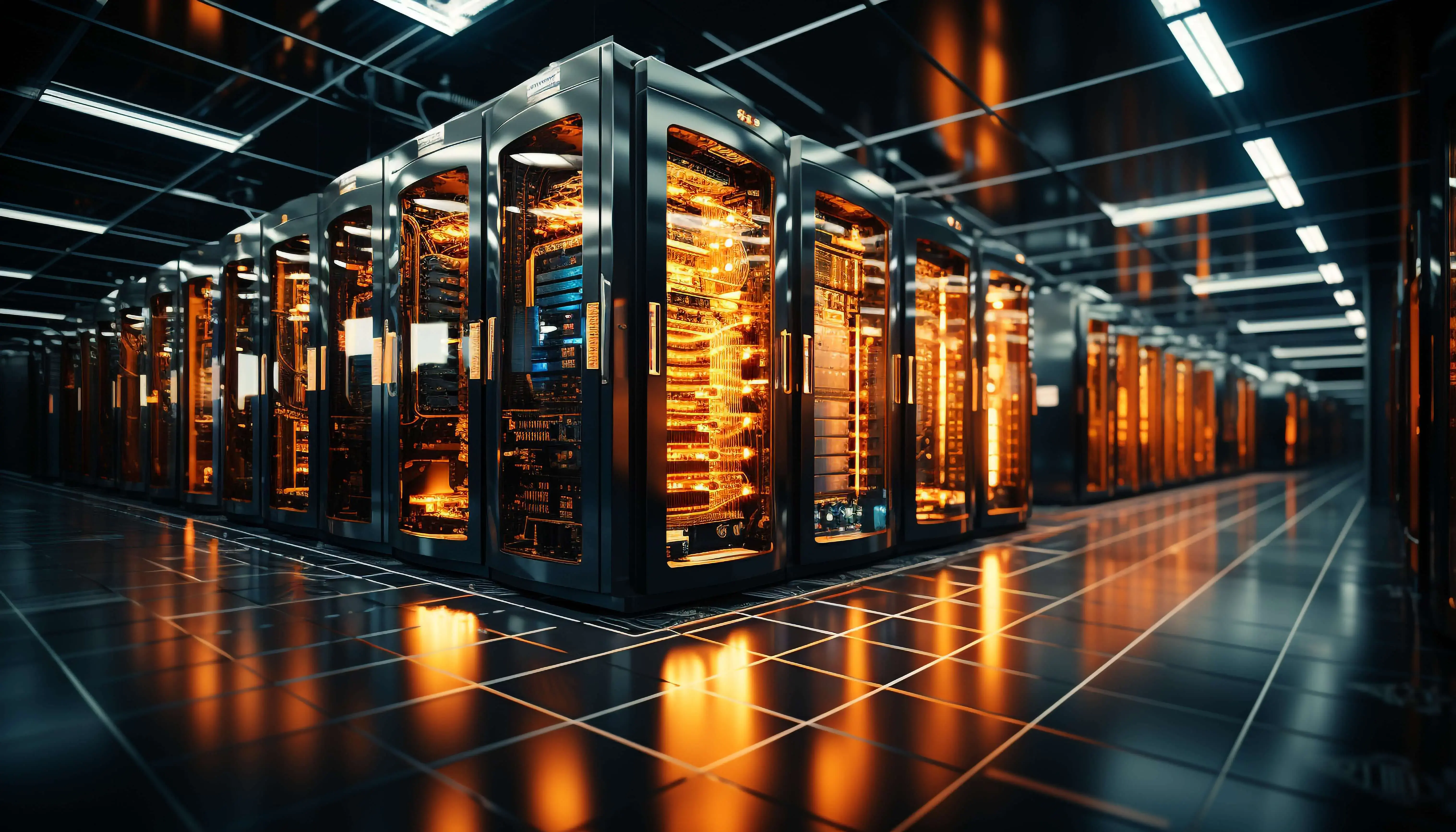 Background showcasing HPC and AI innovations